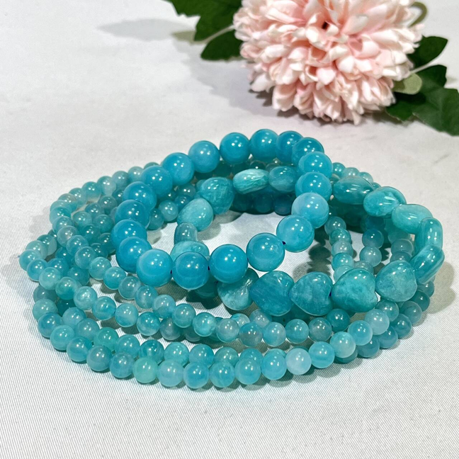 Amazonite High Quality 3-loop Bracelet,Necklace/Bead