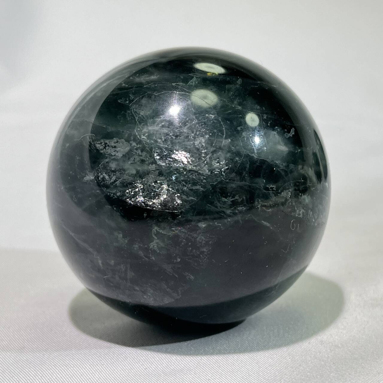 1.9-2.8' Feather Blue Fluorite Sphere