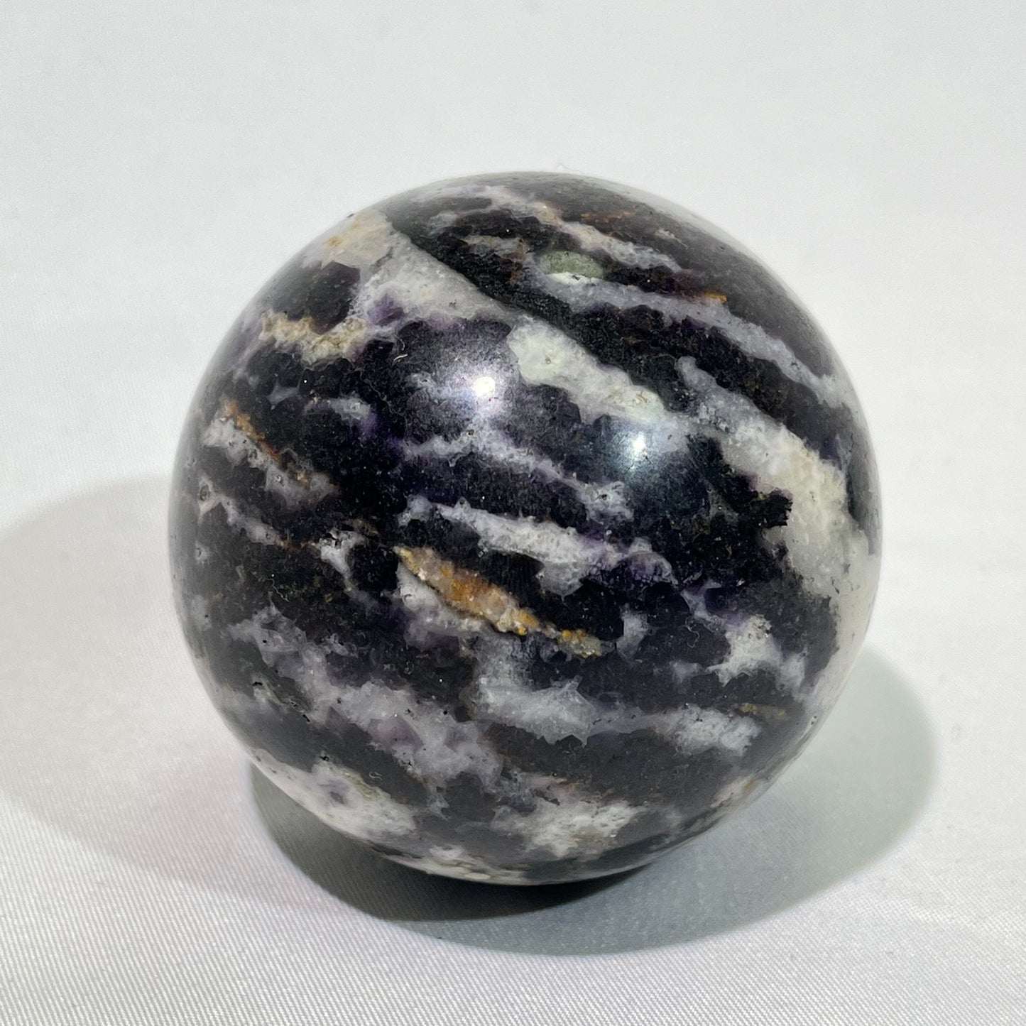 Zebra Fluorite Sphere