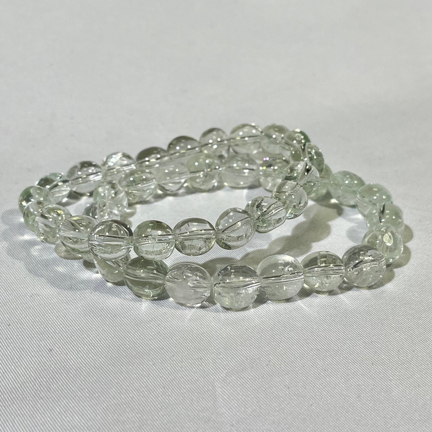 2-4mm Prasiolite Bracelet,Green Quartz