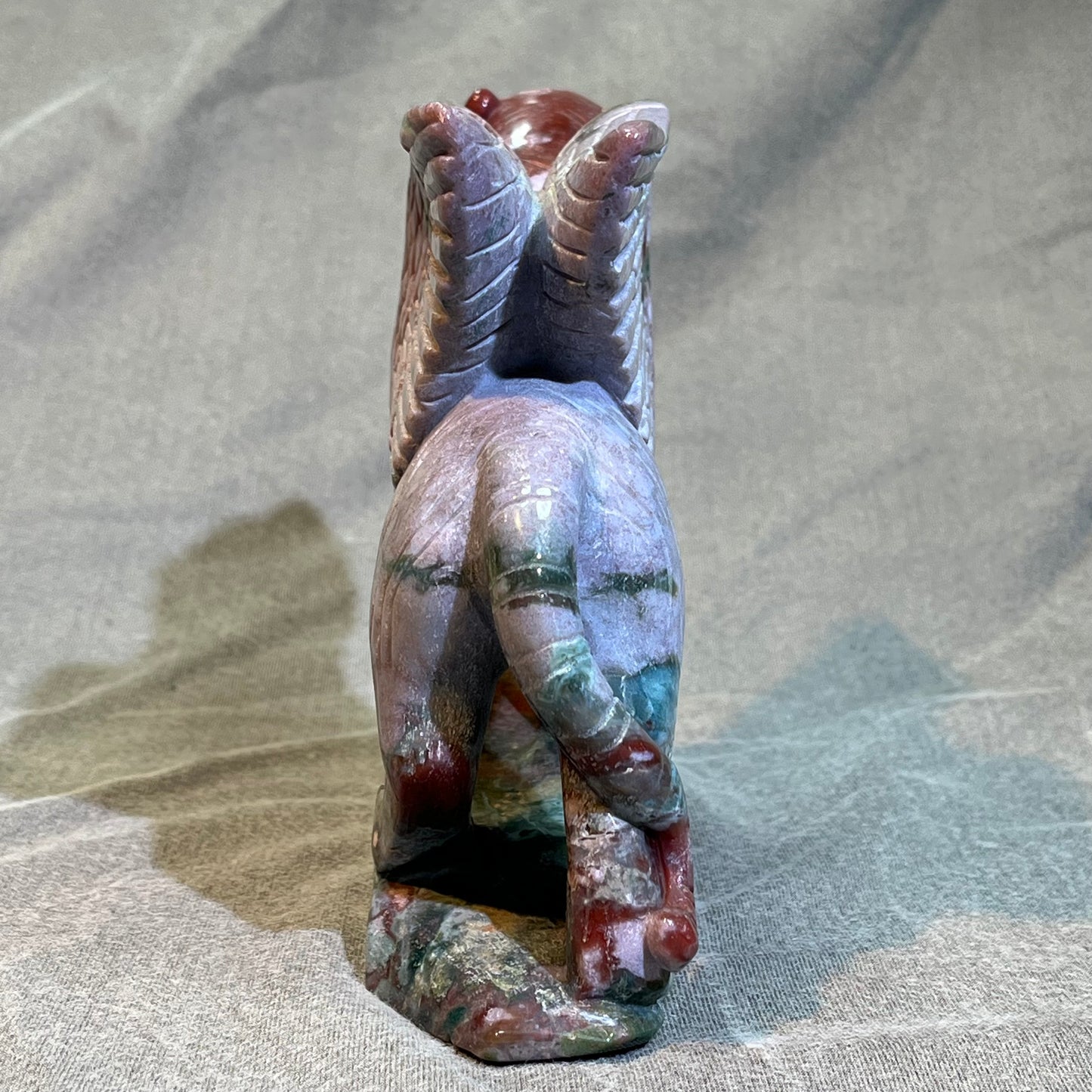 Ocean Jasper Griffin Carving