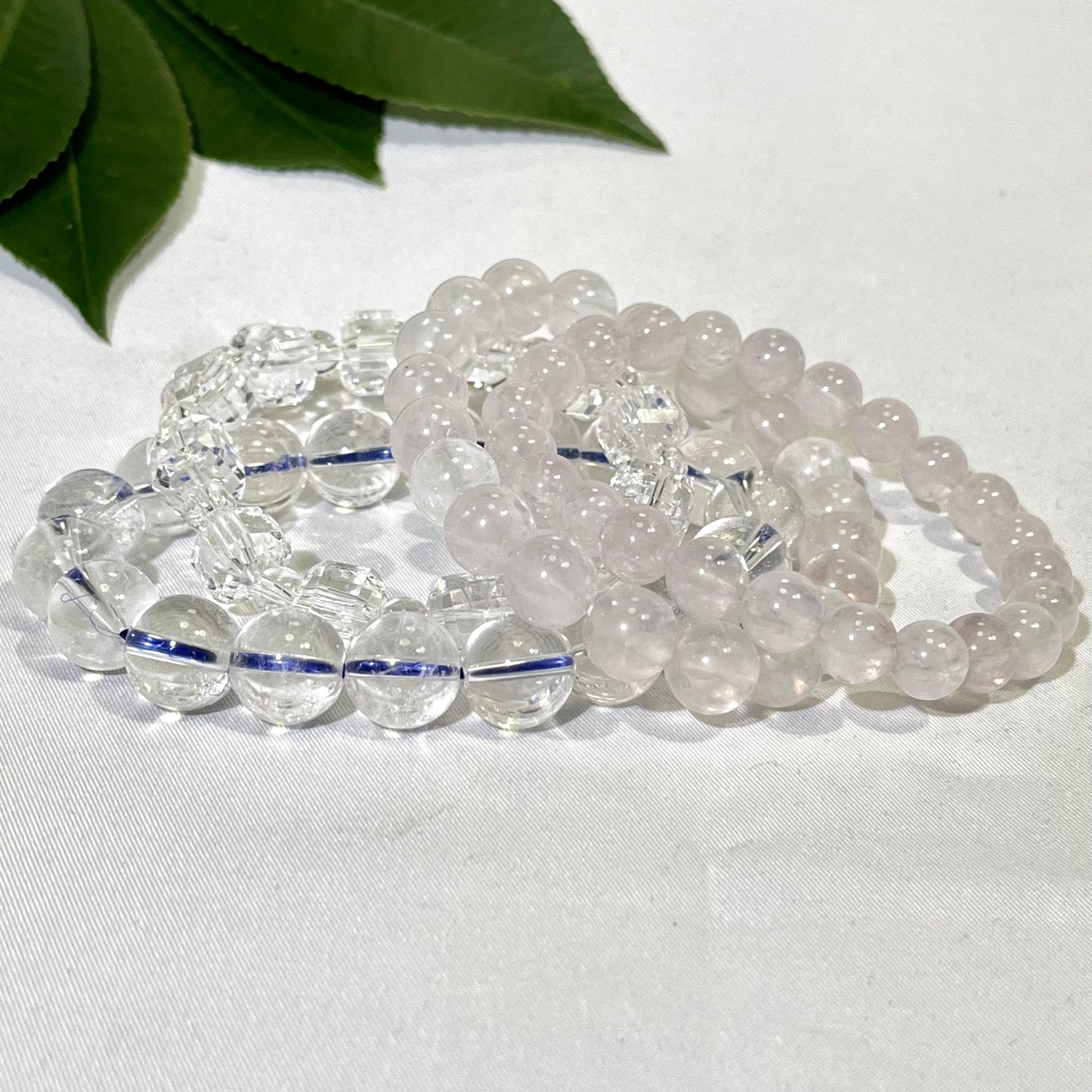 8-12mm Differnet Style Clear Quartz Bracelet