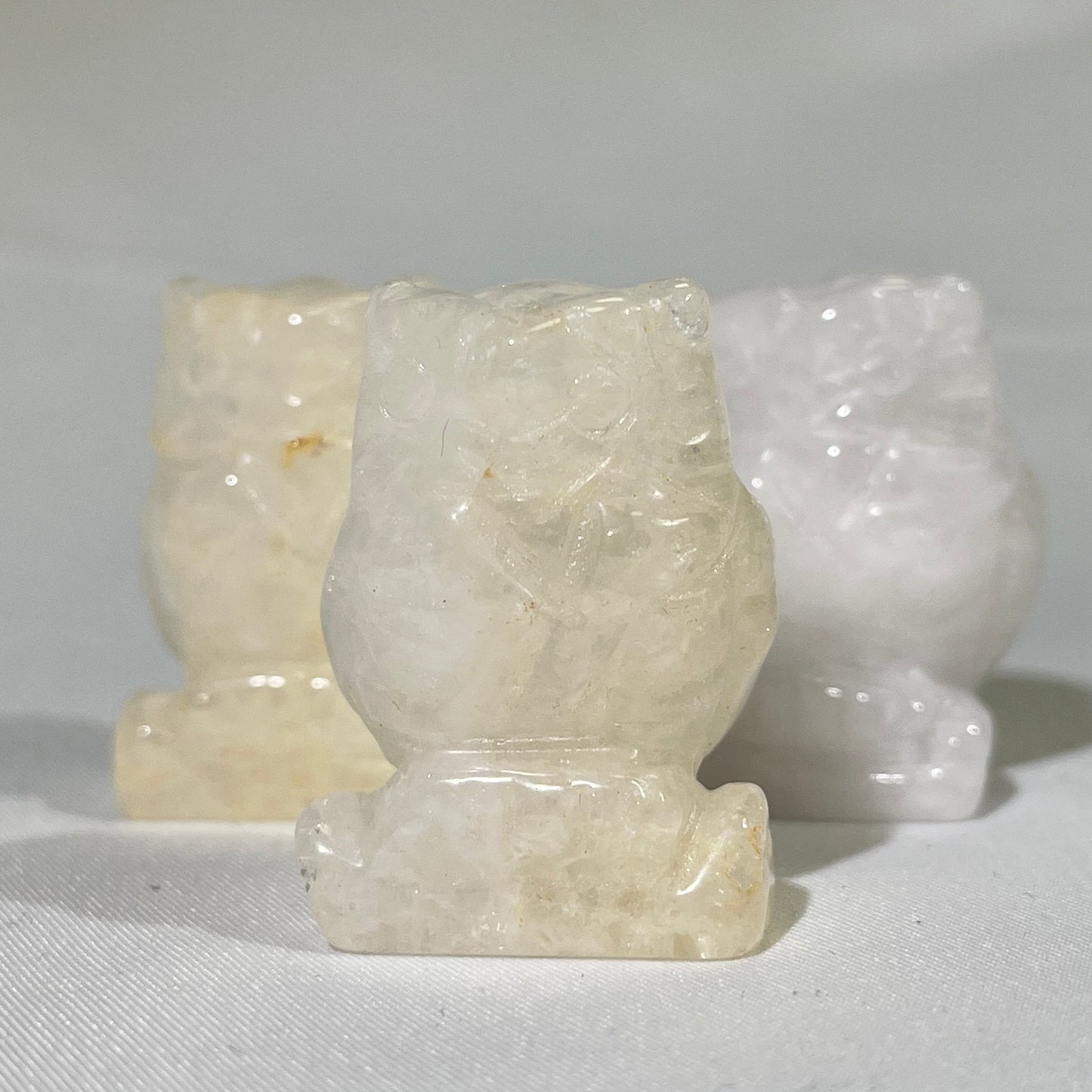 9 Types 1.5' Owl Carving Crystal Wholesale