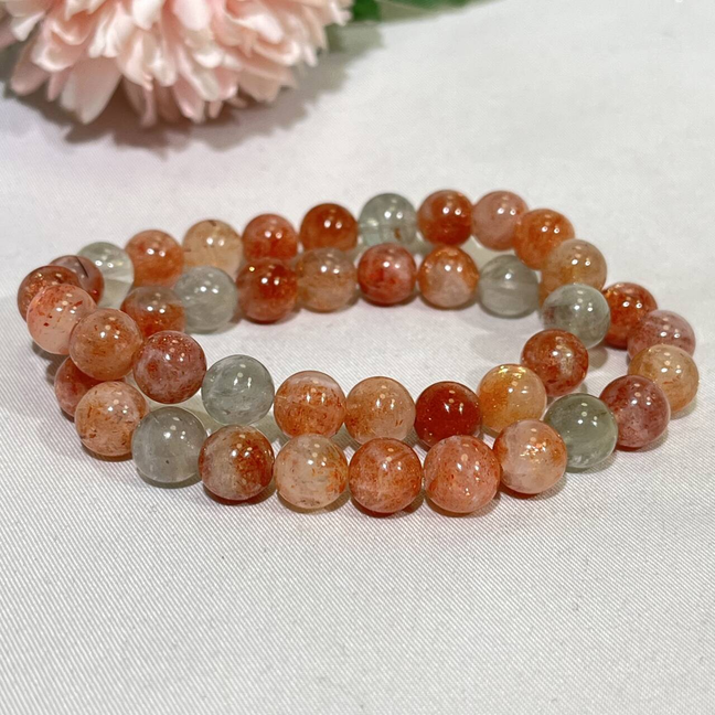 High Quality 8-8.5mm Gold Sunstone Bracelet