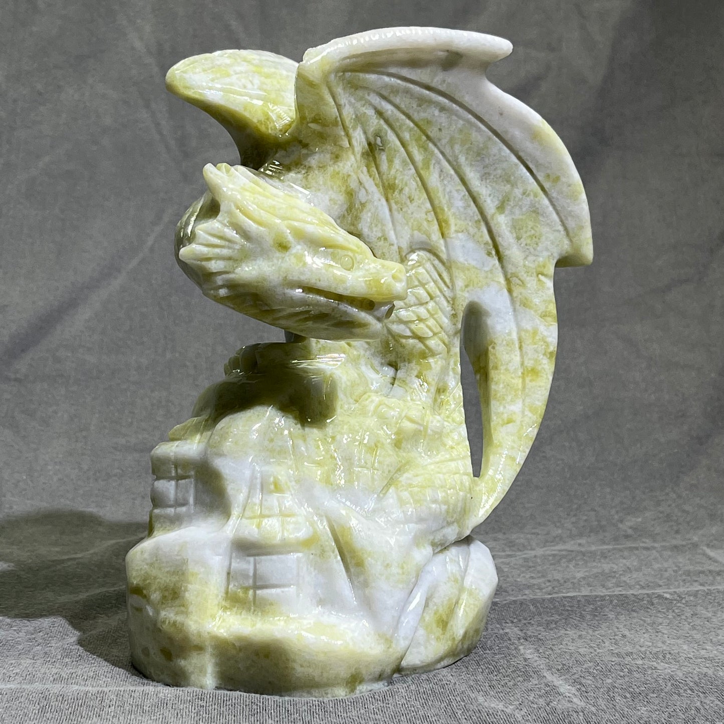 Jade Fly Dragon Carving