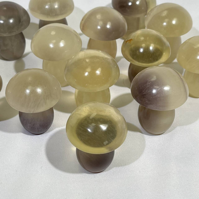 Fluorite Mushroom Carving