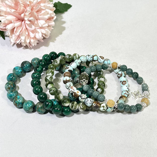 High Quality Jadeite,Green Emerald Mica,Phoenix Pine,Malachite,Turquoise Bracelets