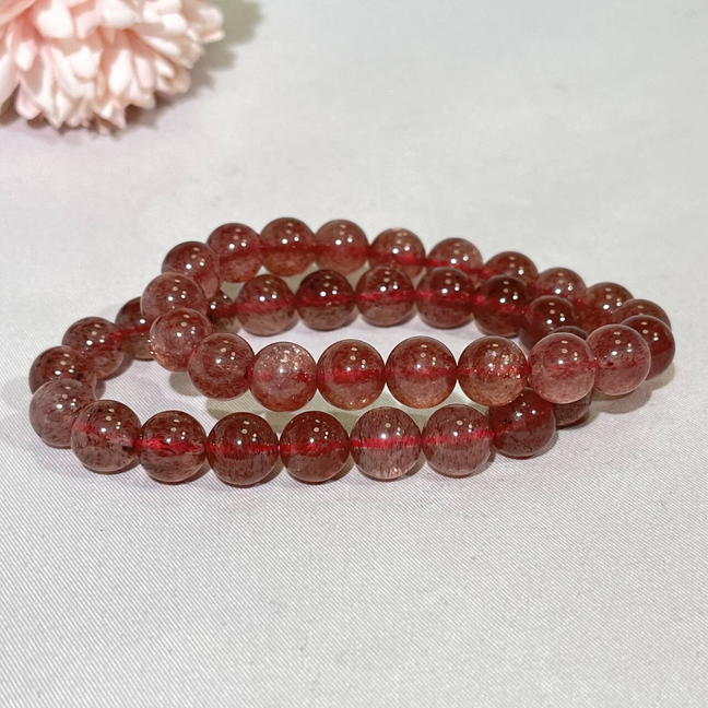 Pink Strawberry Bracelet