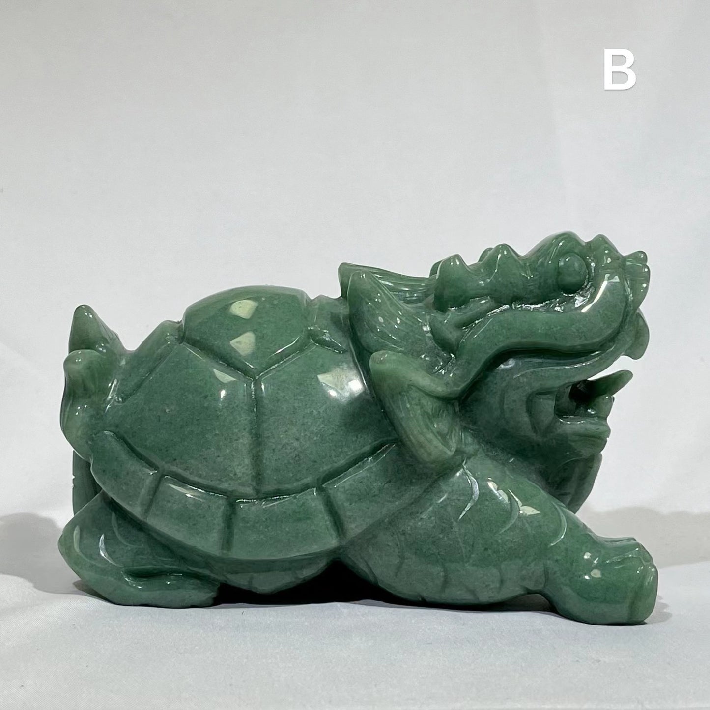 Dragon Turtle Green Aventurine Carving