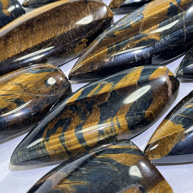 Yellow and Blue Tiger Eye Ornament