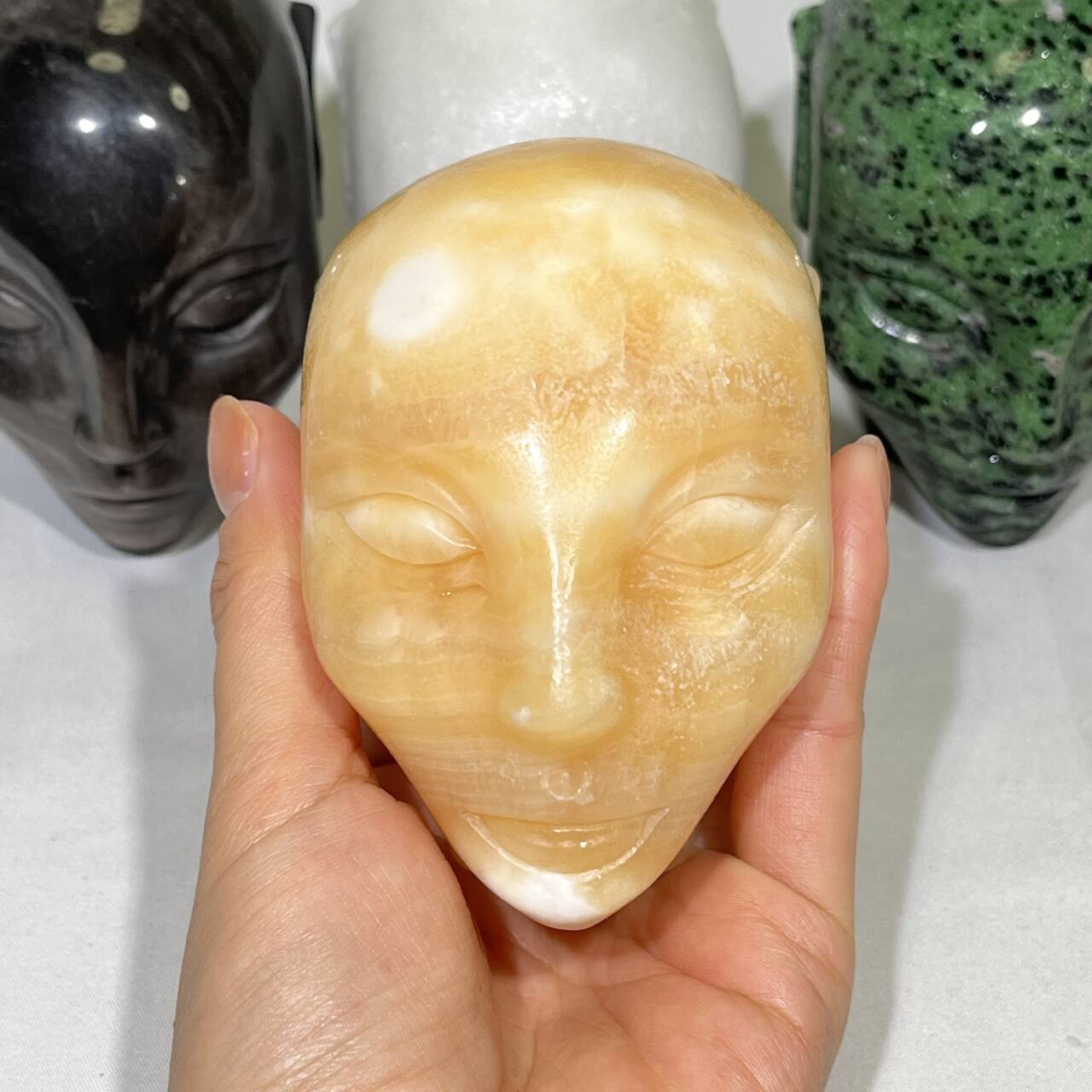 4 Types Alien Skull Carving Crystal Wholesale