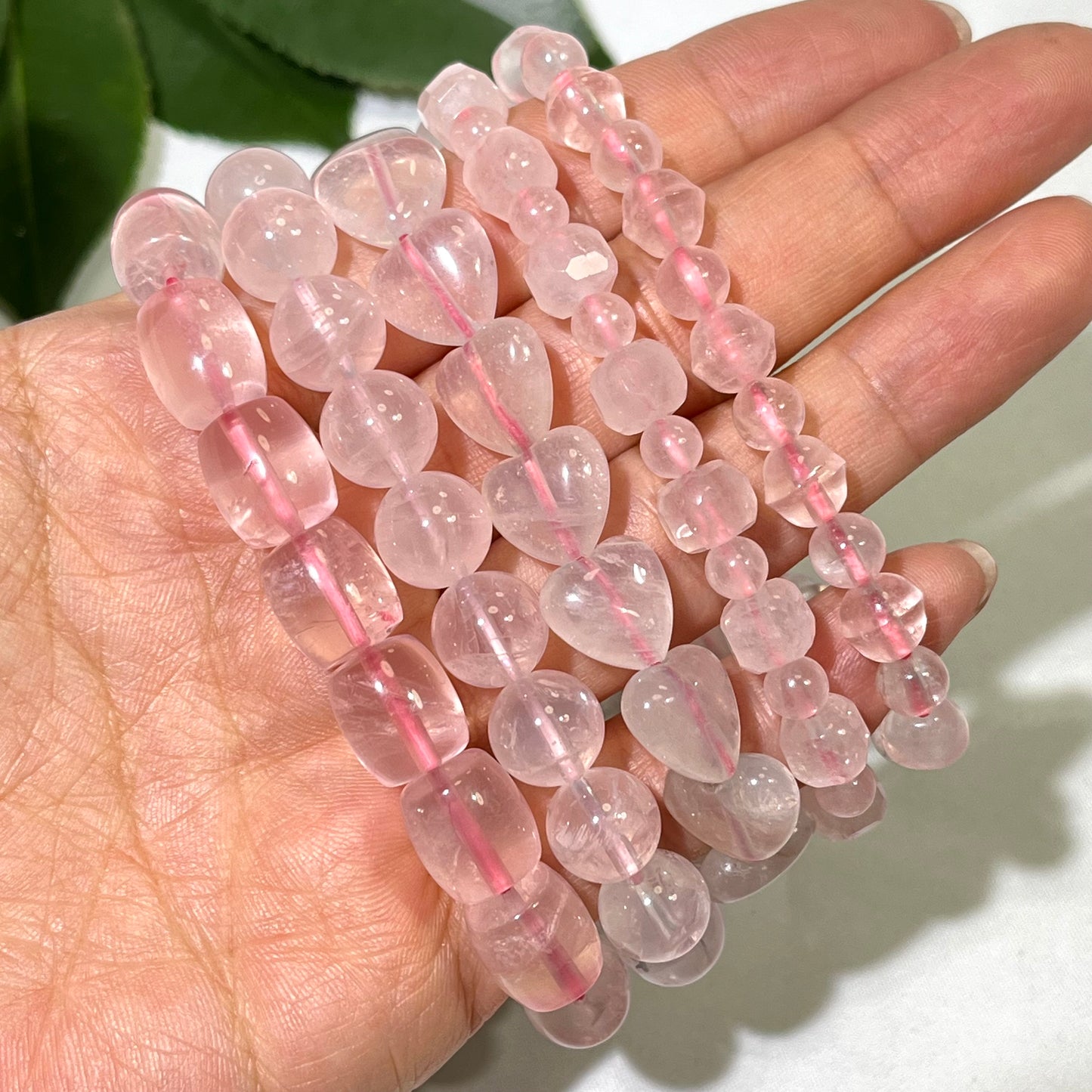Differnet Style Rose Quartz Bracelet