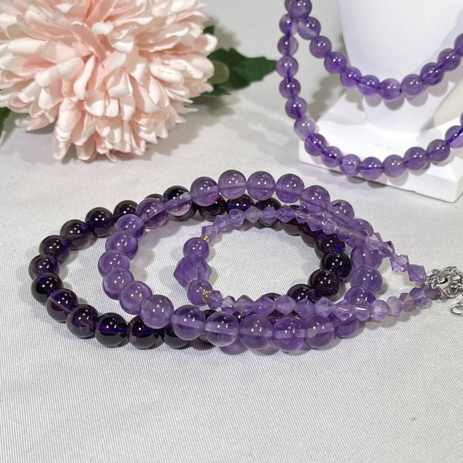 Amethyst Bracelet,Necklace,Bead