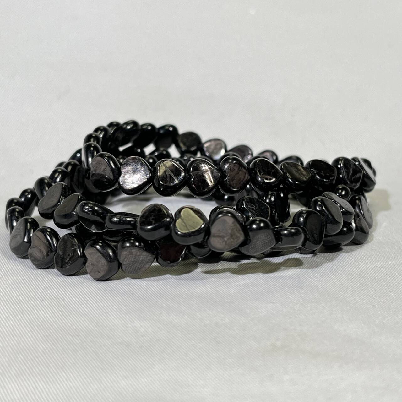 8mm Hypersthene Heart Bracelet