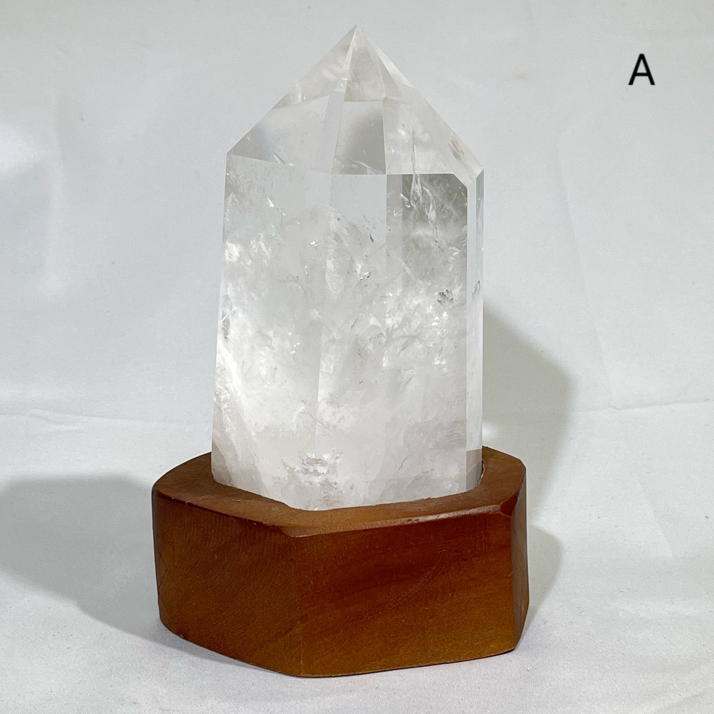 7-9' Clear Quartz Tower With Stand,Quartz Point