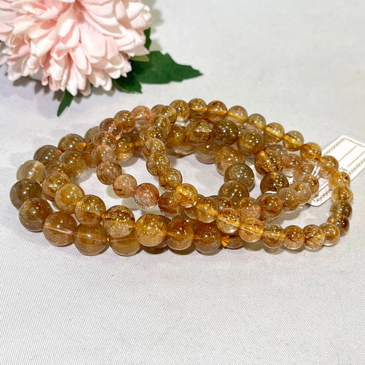 Natural Gold Rutile Bracelet