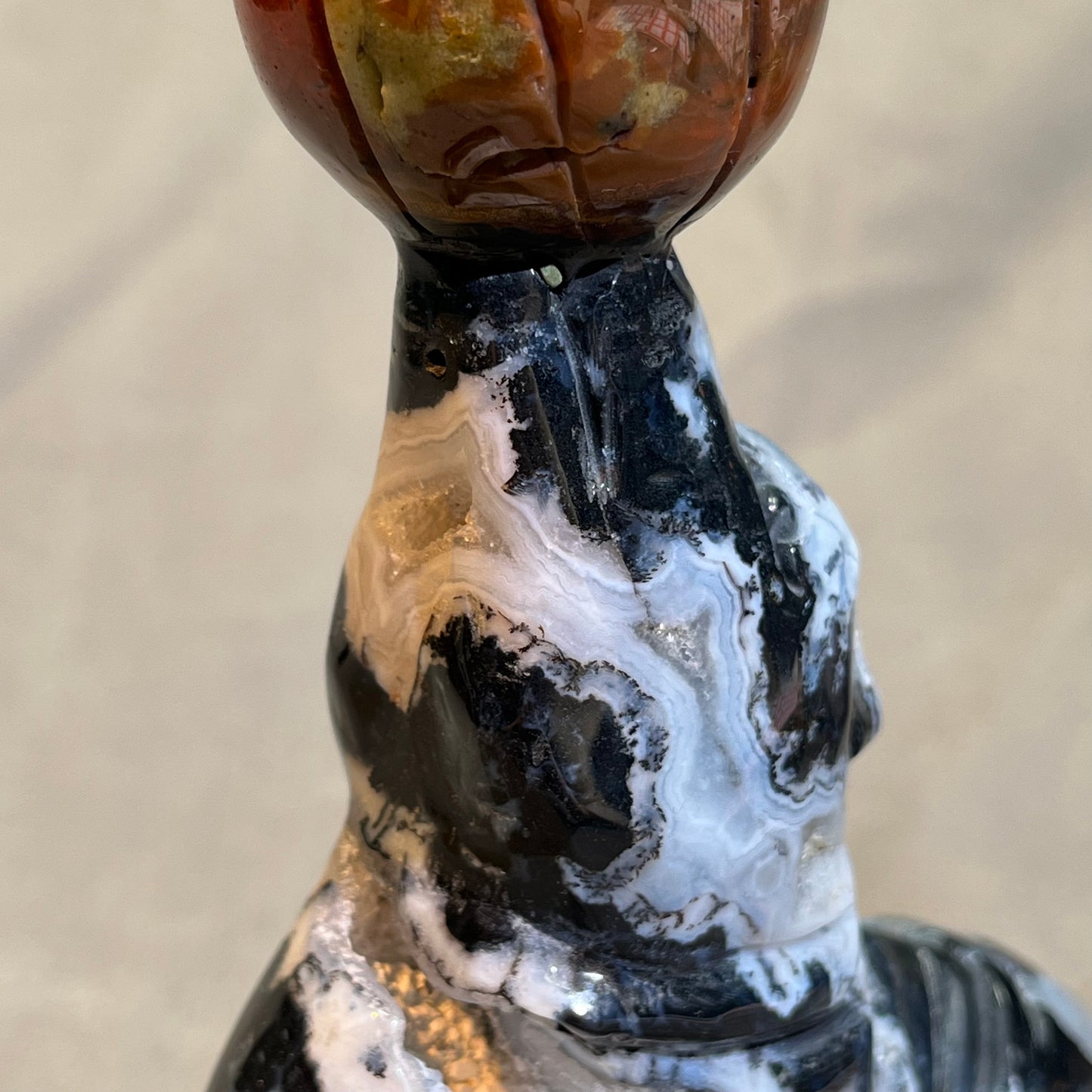 Ocean Jasper Seal Carving