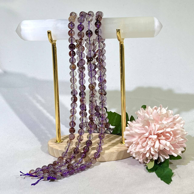 7.2mm Purple Phantom Necklace,Bracelet,Bead