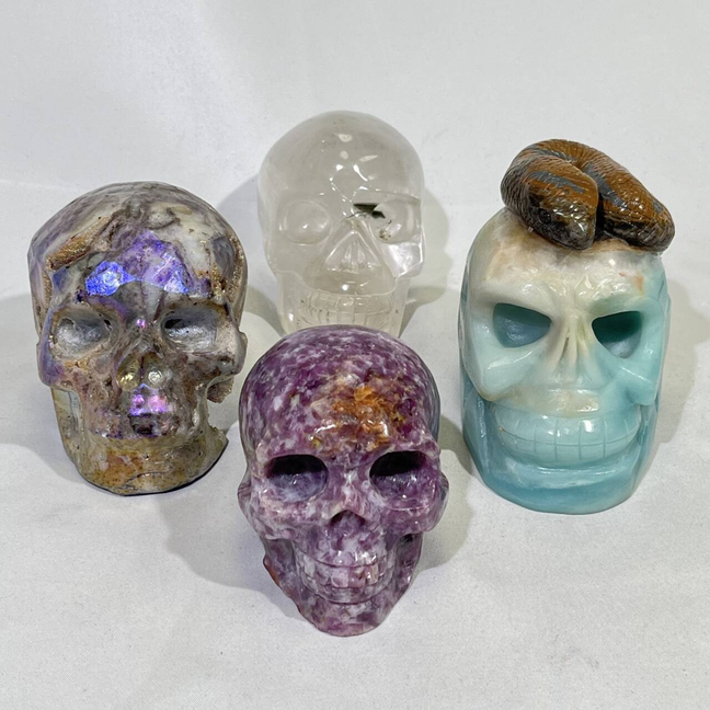 4 Types Skull Carving