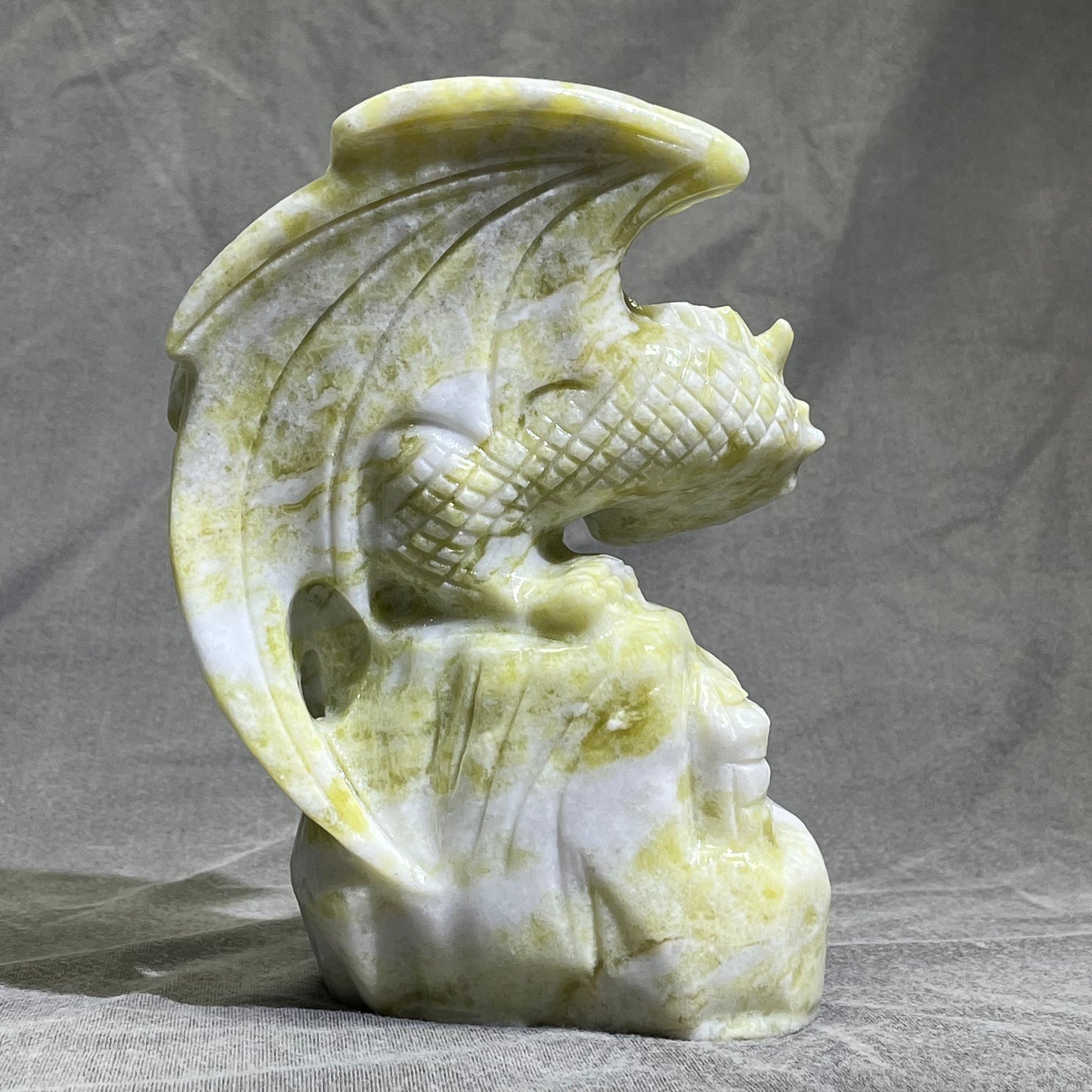Jade Fly Dragon Carving