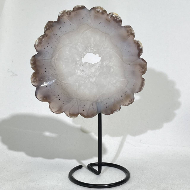 5 Types Druzy Agate Carving with Stand