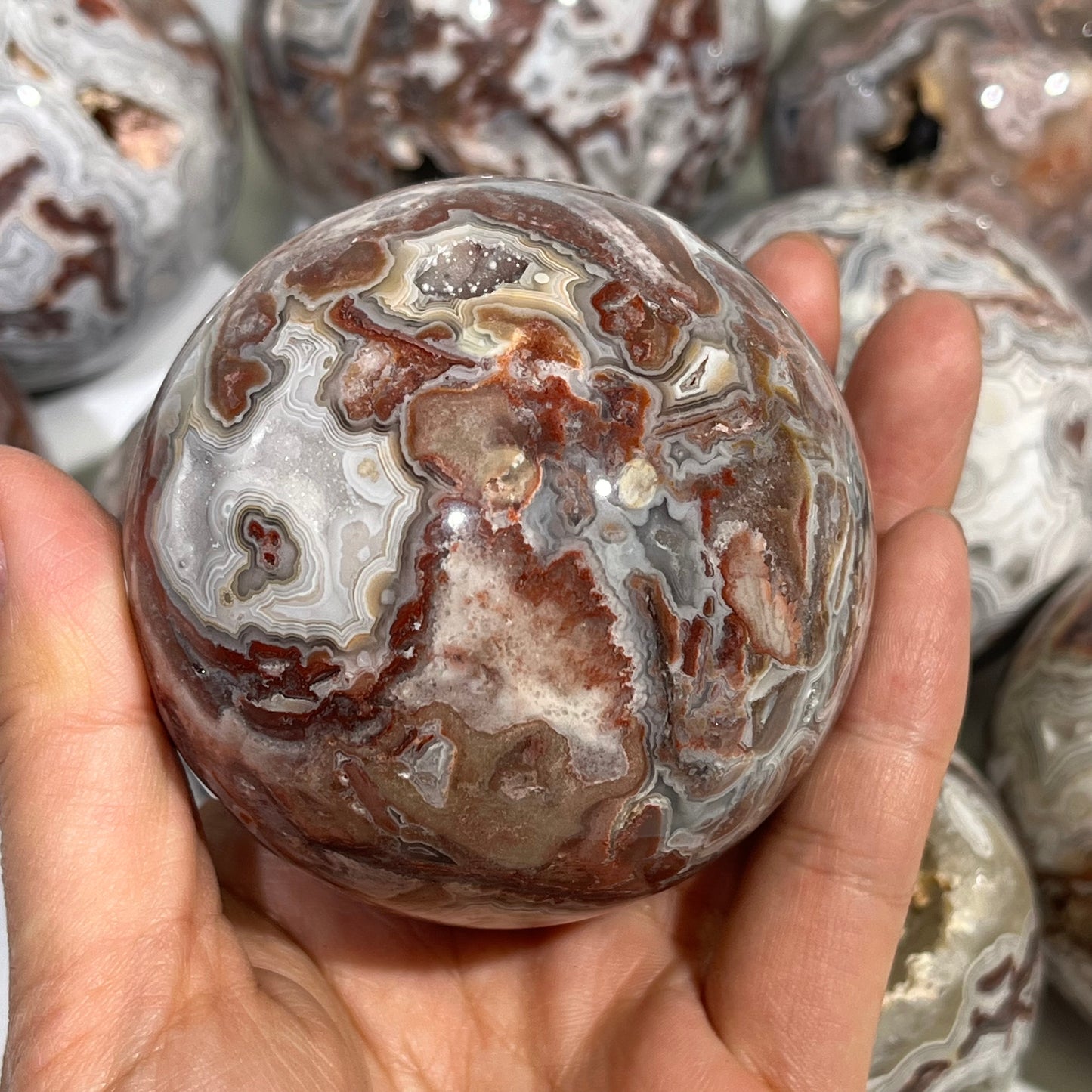 Mexico Crazy Agate Sphere Wholesale Sphere
