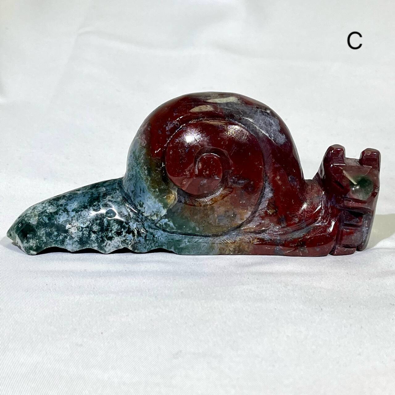 5‘ Ocean Jasper Snail Carving
