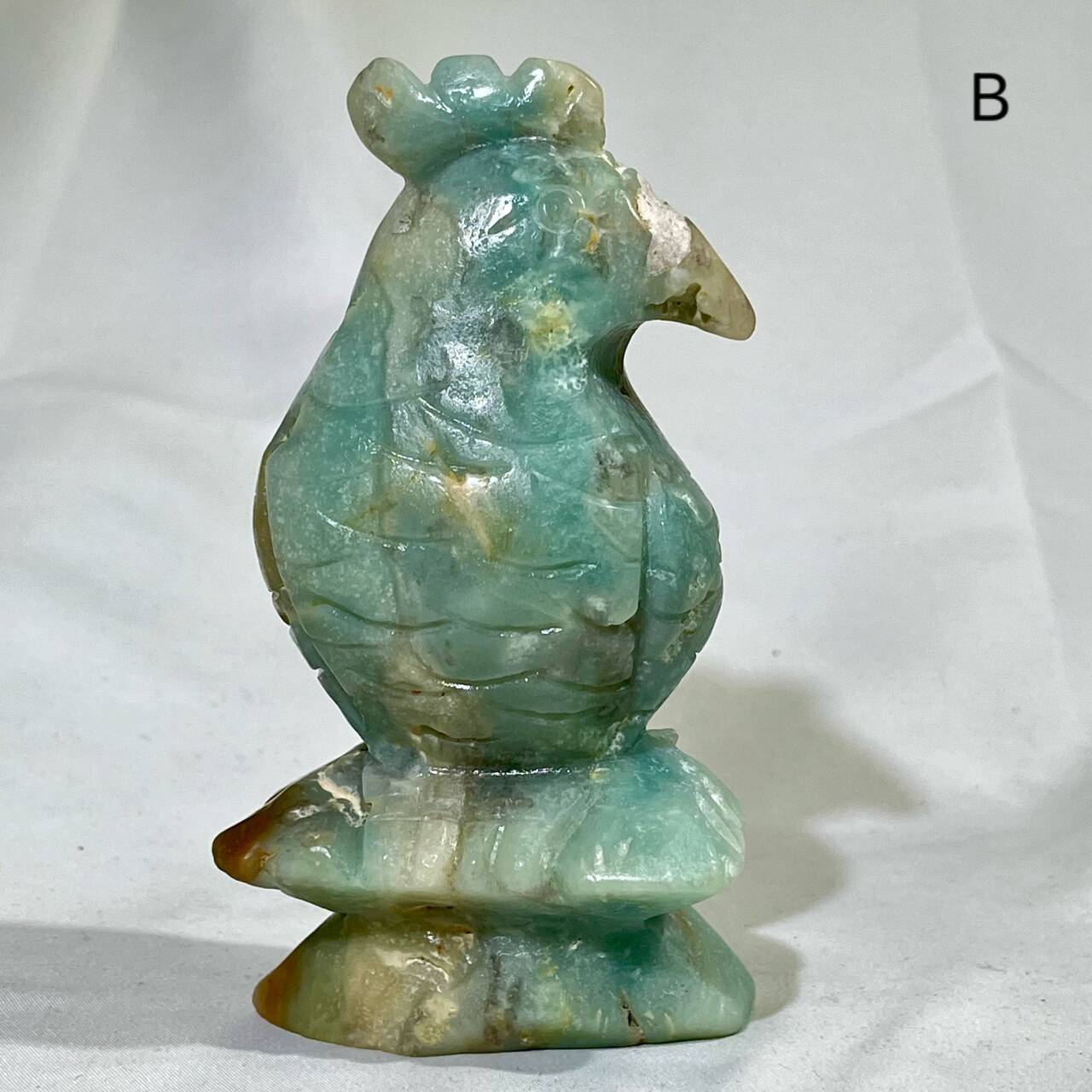 5' Sky Blue Amazonite Parrot Carving Wholesale Crystal
