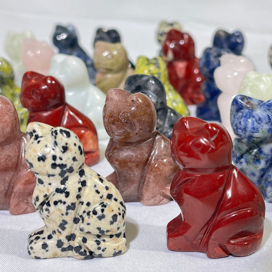 9 Types 1.5' Cat Carving Crystal Wholesale