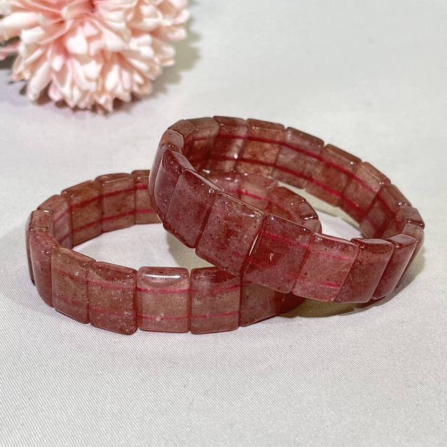 Pink Strawberry Bracelet