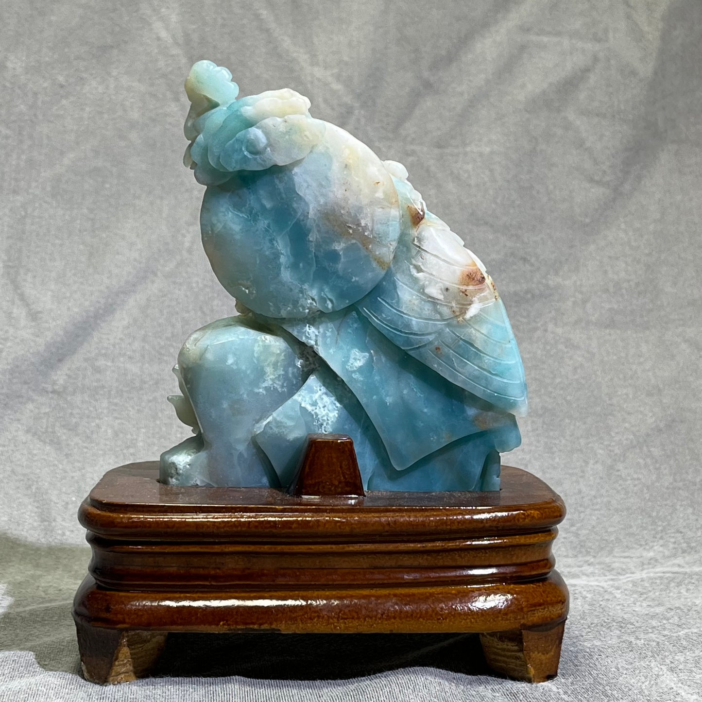Caribbean Calcite Phoenix Carving