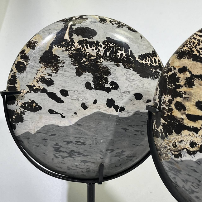 Picture Jasper Ornament with Stand