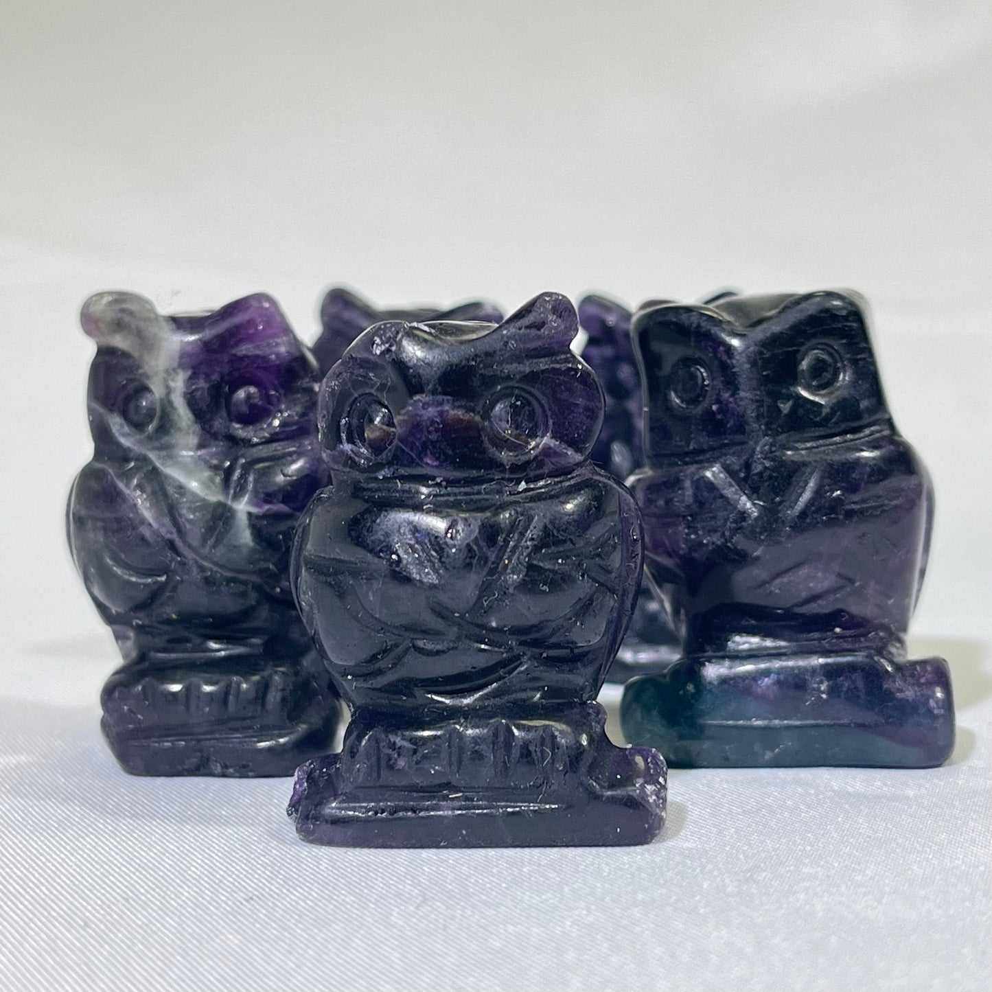 9 Types 1.5' Owl Carving Crystal Wholesale