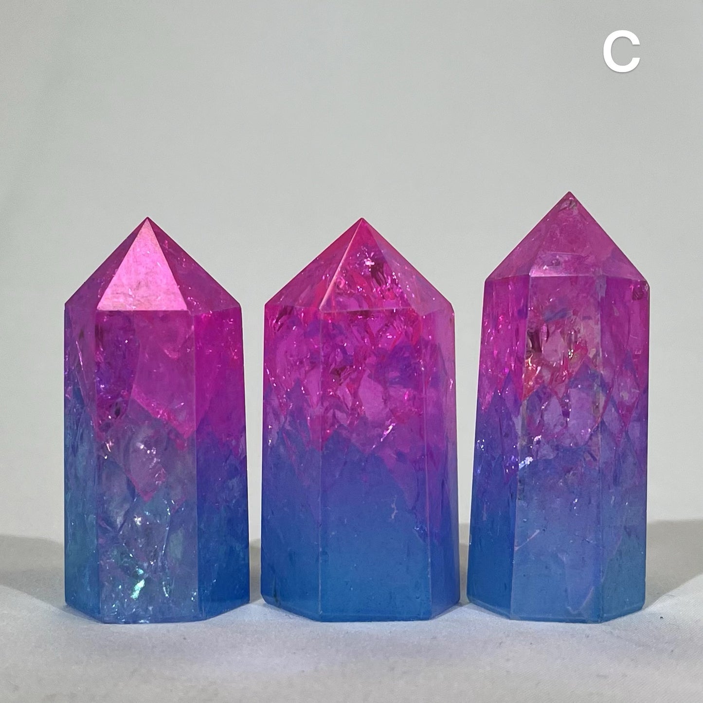 Aura Clear Quartz Points