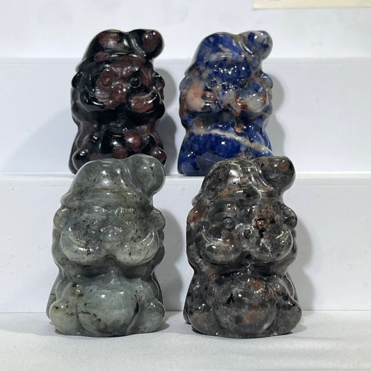 4 Types 2‘ Santa Claus Carving Wholesale Crystal