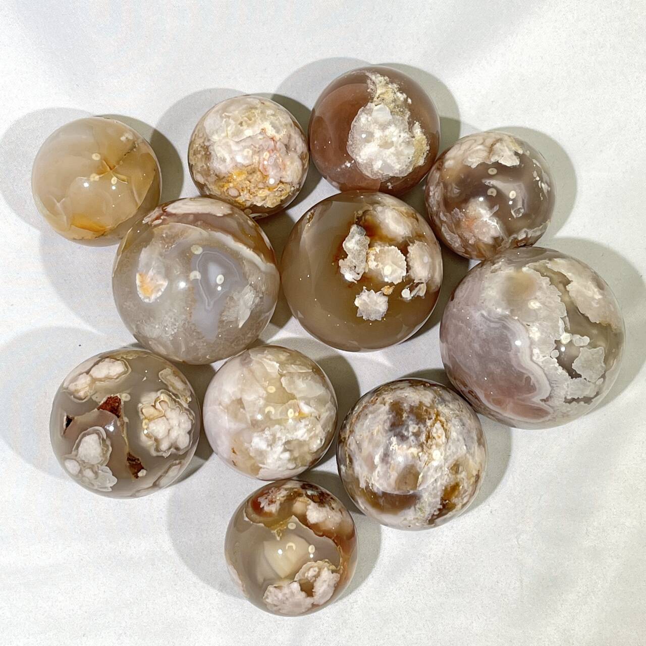 2.5 ' Flower Agate Sphere Sakura Agate Ball