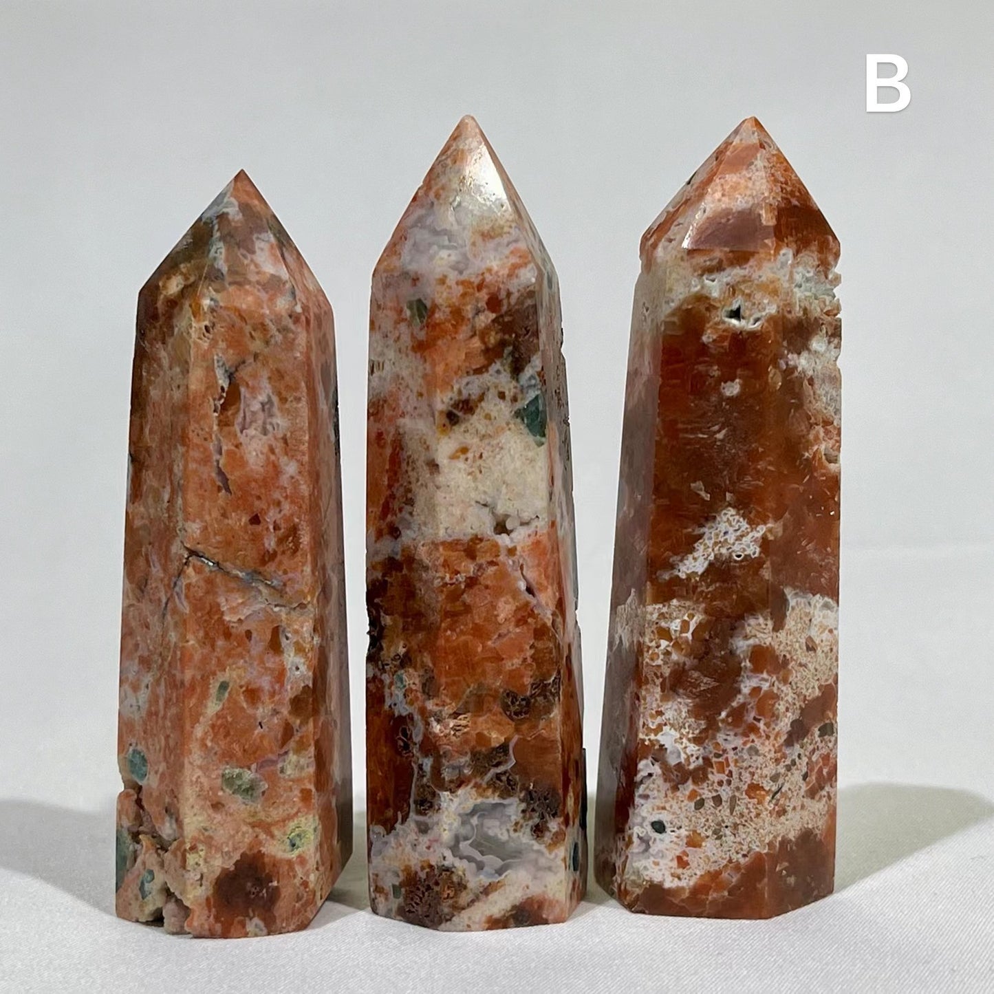 Sunstone with Apatite Tower Wholesale Point