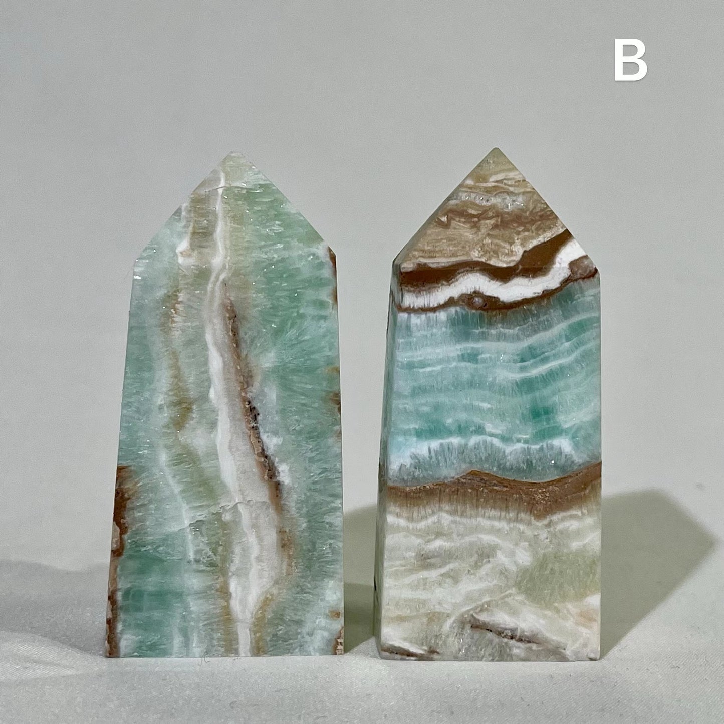 Caribbean Calcite Points Wholesale Tower