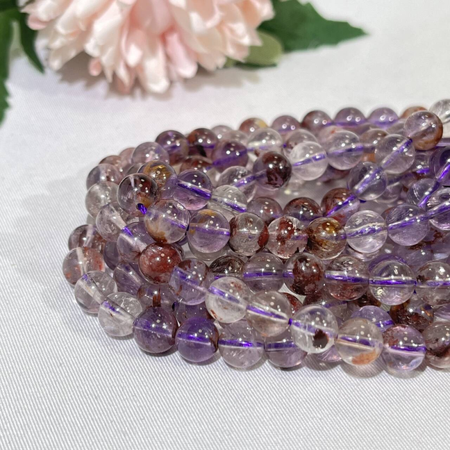 7.2mm Purple Phantom Necklace,Bracelet,Bead