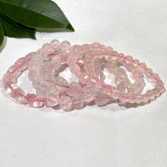 Differnet Style Rose Quartz Bracelet