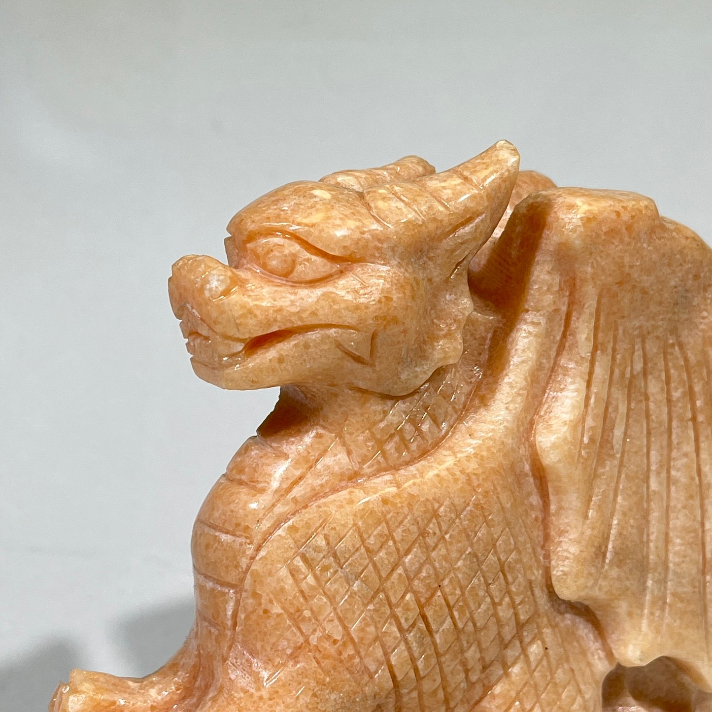 5.8'Sunstone Fly Dragon Carving