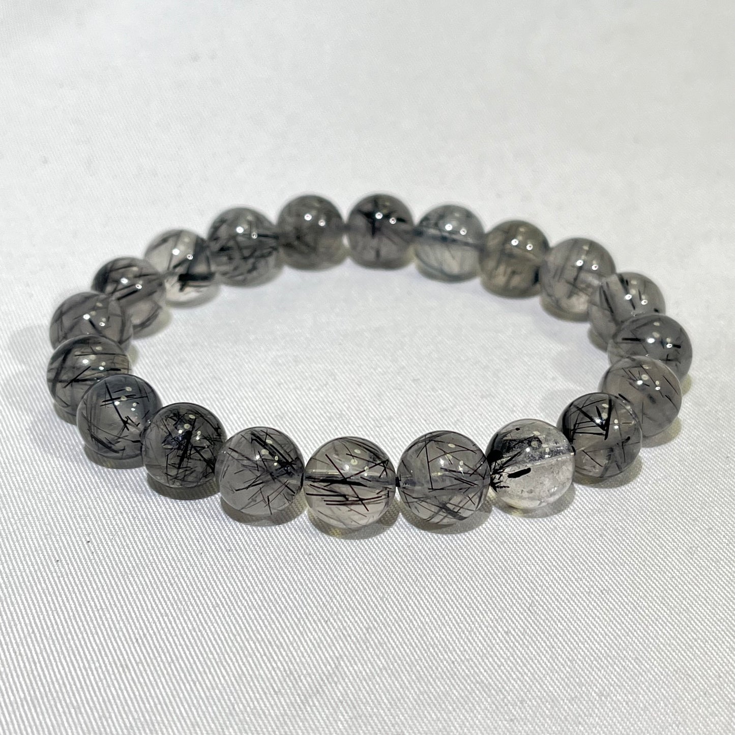 8.5-11.5 mm Black Rutile Bracelet