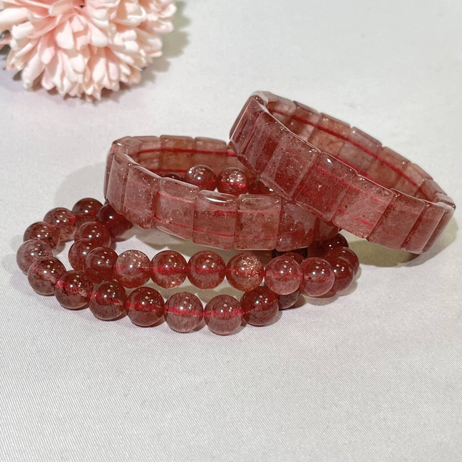 Pink Strawberry Bracelet