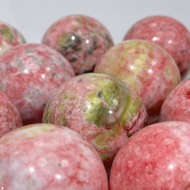 Green and Pink Touramline Sphere