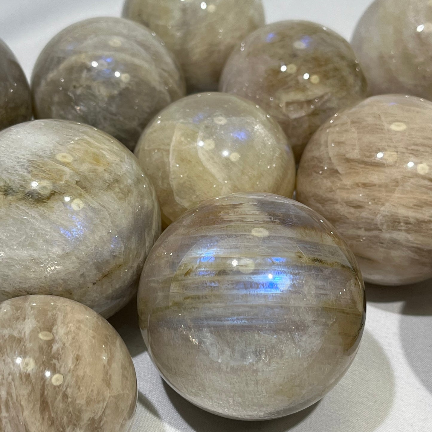 Peach Moon Stone Sphere Wholesale Sphere