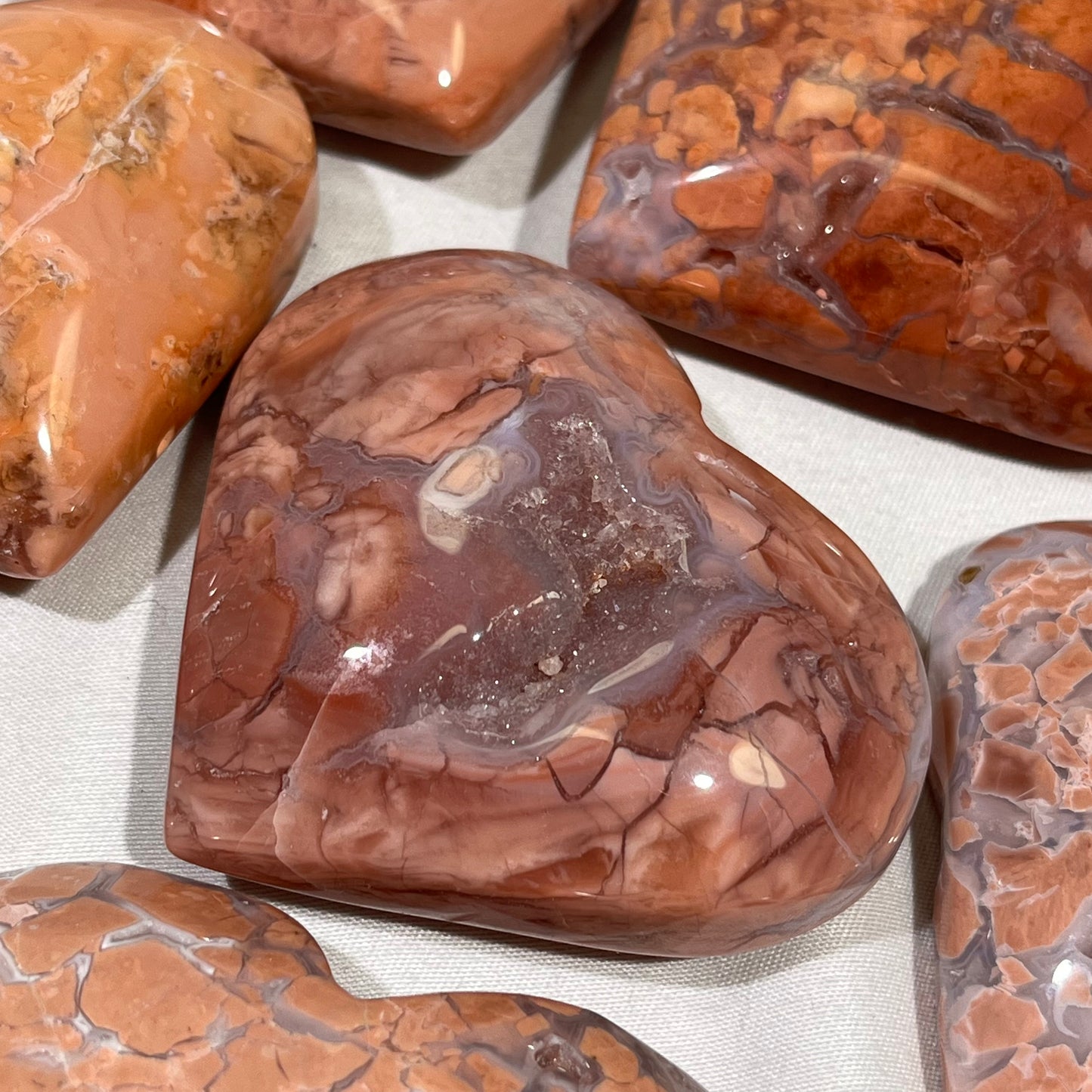 Pink Agate Heart Crystal Wholesale