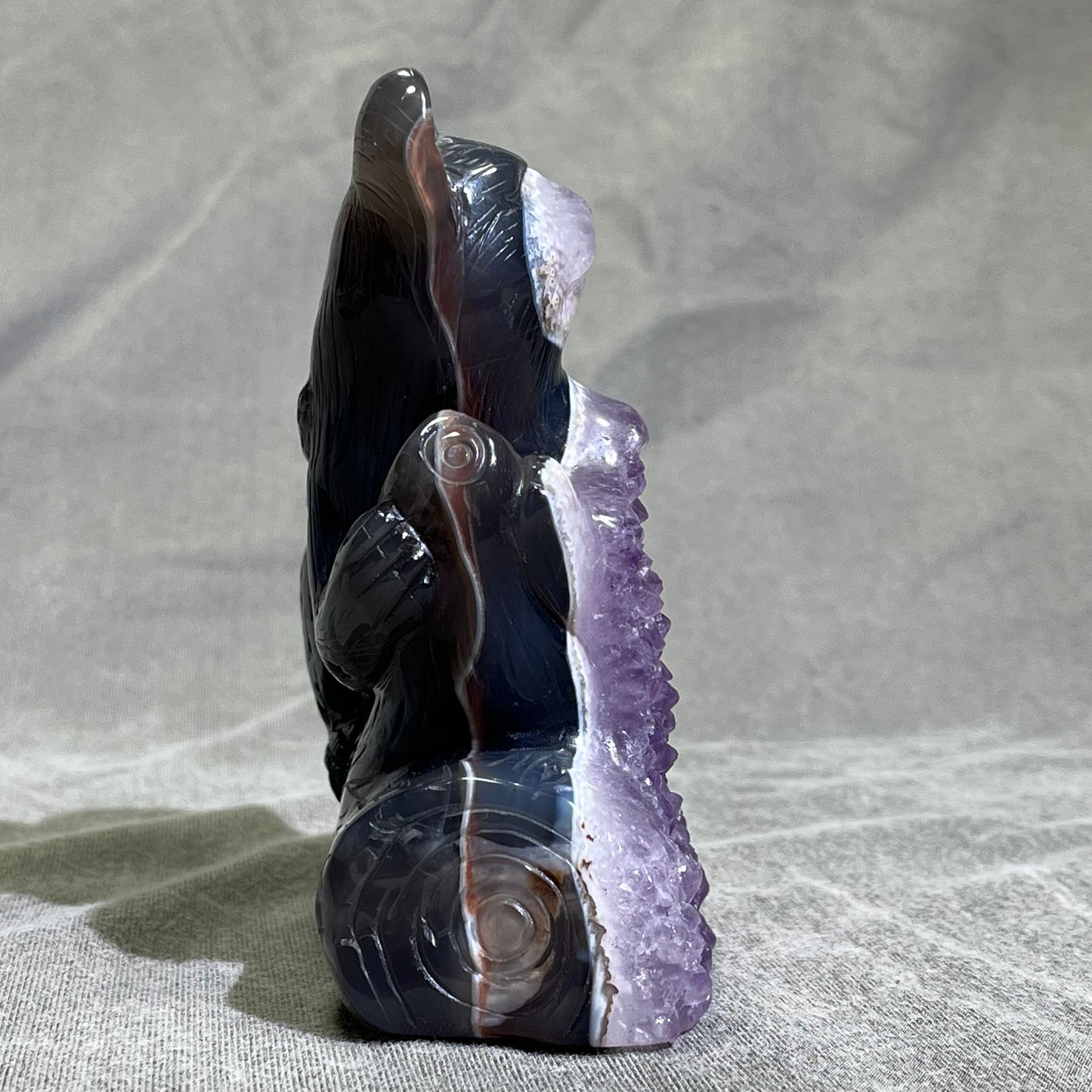Druzy Amethyst Agate Koala Carving