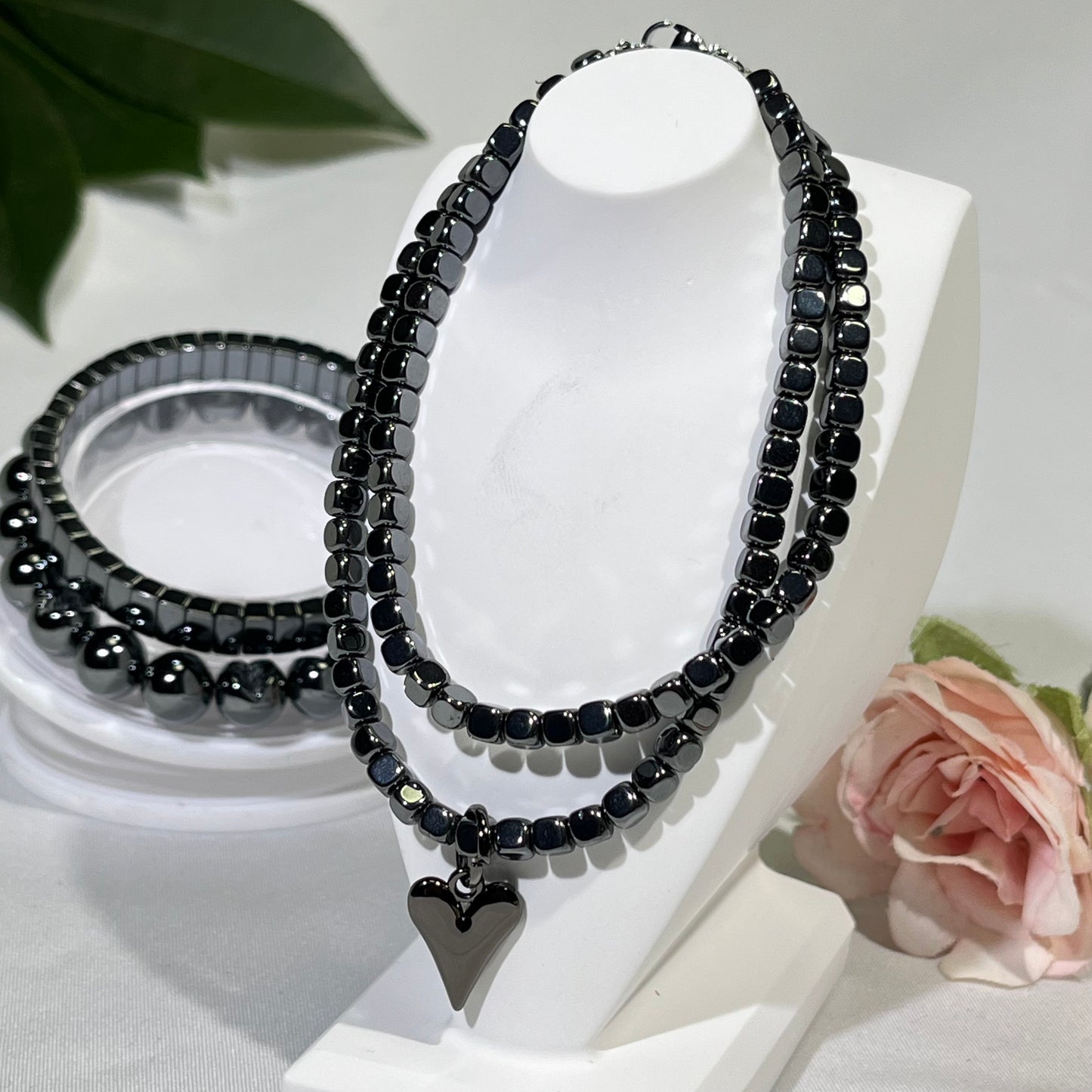 Hematite Bracelet&Necklace