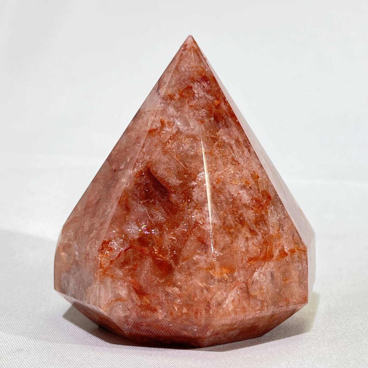 Fire Quartz Diamond Carving