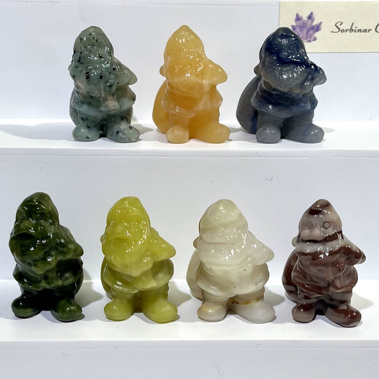 7 Types 1.5' Santa Claus Carving Wholesale Crystal Christmas